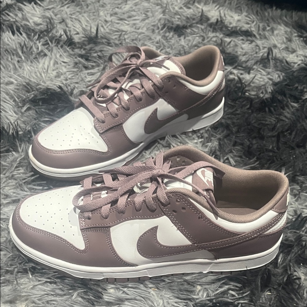Nike Women's Taupe and White Sneakers